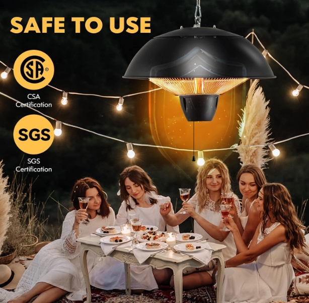 Nightclub patio heater waterproof