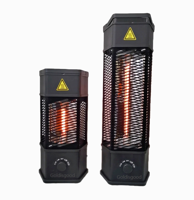 Gold tube infrared heater